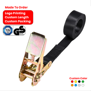 Sangle d'arrimage à cliquet sans fin de 25 mm de longueur personnalisée certifiée GS, service OEM, <span class=keywords><strong>pour</strong></span> la fixation de palettes en entrepôt - Product Image 1