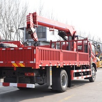 Mini-grue télescopique mobile hydraulique montée sur camion de 5, 8, 10, 12, 16, 20 tonnes, hauteur 25m