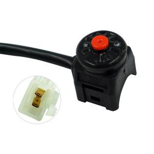 Interruptor de Motocicleta Motorola, Botón Rojo Individual, Montaje en Manillar sin Bloqueo, Interruptor Modificado de 22 mm de Uso General - Product Image 1