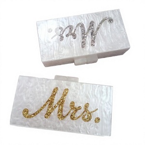 Fashion Acrylic Luxury Evening Clutch <b>Bag</b> with Pearlescent <b>Sequins</b> OEM/ODM Brand China - Product Image 4