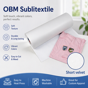 <span class=keywords><strong>Papel</strong></span> de Transferencia Sublimable A4 <span class=keywords><strong>OBM</strong></span> para Mezclas de Algodón y Poliéster, Hojas de Textura Personalizada para Aplicaciones Textiles con Sublimación por Inyección de Tinta - Product Image 5