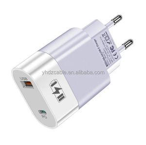 Manufacturer Wholesale <b>Type</b>-<b>C</b> Ports Charging Desktop & Travel Wall Charger with <b>USB</b> Ports 12W US/EU Plug - Product Image 3