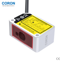 Capteur de déplacement laser CORON 305 mm avec écran OLED GLT-D30PIR, câble de 2 m, commutation PNP + analogique 4-20 mA + communication RS485