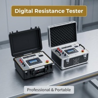 Penguji Resistansi DC Transformator Kelas Industri Portabel Baterai Internal 6000mAh Penyimpanan Data 200 Grup Layar LCD HD