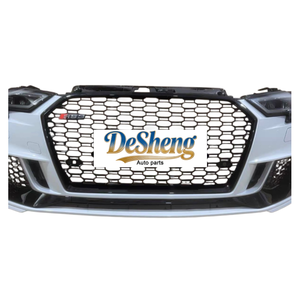Installation directe pour <span class=keywords><strong>Audi</strong></span> A3, <span class=keywords><strong>S3</strong></span>, mise à niveau vers le kit extérieur RS3, comprenant le pare-chocs avant, les phares à LED, la calandre, sûr et stable. - Product Image 4