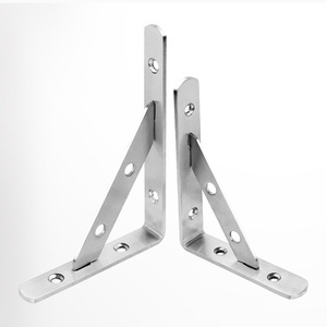 Fengcheng Hardware Stainless Steel Triangular Bracket 4mm Thick 400mm Long For <b>Shelf</b> Support <b>Cabinet</b> Door Mounting - Product Image 3