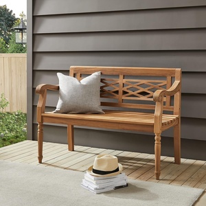 LS-1205,Manufactory Solid Wood <strong>Bench</strong> with <strong>Teak</strong> Colour With Knock Down Structure Indoor Outdoor Livingroom Church <strong>Bench</strong> - Product Image 3