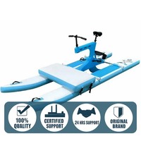 Kit de vélo aquatique à pédales gonflable en PVC portable pour usage extérieur avec accessoires