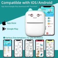 Impresora Térmica de Bolsillo para Uso Doméstico, Inalámbrica, Compatible con Android e iOS, Impresora Portátil de Códigos de Barras y Precios, Mini Impresora Térmica, Mini Impresora de Etiquetas