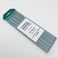 Electrodos de Tungsteno WP Green Tip de 1.6mm/2.4mm/3.2mm/150mm/175mm para Soldadura TIG, AWS A5.12 EWP AC 15-250A para Aluminio/Magnesio