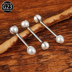 <span class=keywords><strong>Piercing</strong></span> de langue en titane G23, bijoux de <span class=keywords><strong>piercing</strong></span> corporel, boucles d'oreilles industrielles en diamant pour femmes, bijoux de <span class=keywords><strong>piercing</strong></span> tendance, <span class=keywords><strong>piercing</strong></span> de mamelon - Product Image 6