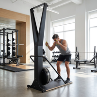 Simulador de Esquí con Resistencia al Aire, Entrenador de Esquí de Fondo para Interiores, Equipo de Fitness Cardiovascular de Cuerpo Completo Concept 2