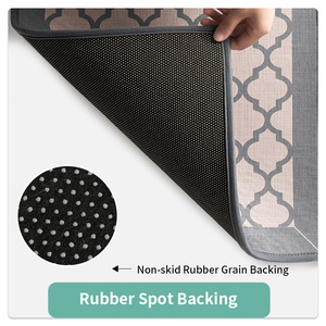 Tapete de Cocina Rectangular con Patrón Geométrico, Material de Lino, Antideslizante, Resistente al Aceite, Impermeable, Absorbente y Resistente a las Manchas - Product Image 5