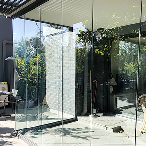 Porte coulissante en verre <span class=keywords><strong>pour</strong></span> balcon, pas chère, avec fenêtres pliantes à impact, <span class=keywords><strong>garniture</strong></span> extérieure avec serrure, portes en verre, patio en aluminium, porte pliante à deux battants - Product Image 6