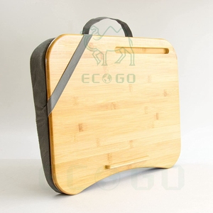 Laptop <strong>Cushion</strong> Grey Bamboo Portable Laptop <strong>Cushion</strong> for Bed Travel Work Home Laptop Mat <strong>Cushion</strong> <strong>Tray</strong> - Product Image 3