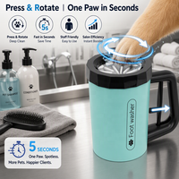 Nettoyeur de pattes pour animaux de compagnie, tasse de lavage des pattes en silicone, usage commercial, pour salle de bain, OEM, marque privée