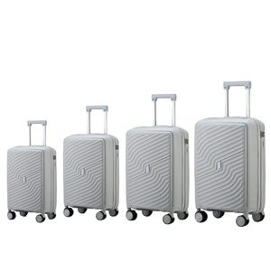 ชุดกระเป๋าเดินทางแบบขยายได้ 4 ชิ้น วัสดุ PP พร้อมล้อหมุนและรหัสล็อค ราคาโรงงาน พร้อมกระเป๋าขึ้นเครื่อง - Product Image 1