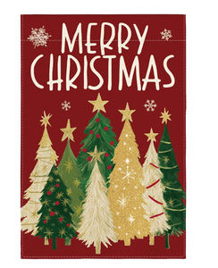 Modern Christmas Tree <b>Winter</b> Garden Hanging Flags Polyester Material Eco Friendly Factory Direct Holiday <b>Decorations</b> - Product Image 1