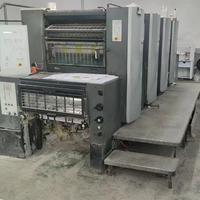 Machine d'impression offset Heidelberg SM74-4 d'occasion avec livraison à faible encombrement et système Autoplate