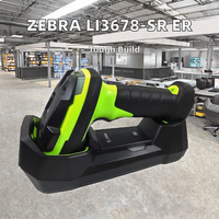 Lecteur de codes-barres industriel sans fil ultra-robuste Zebra LI3678-SR ER, capteur CMOS, vitesse de numérisation 120 ips, moteur à vibration, port COM, vert