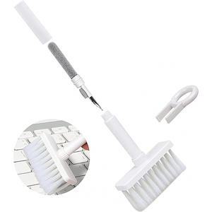 Brosse de nettoyage de clavier amovible 2 en 1, stylo de nettoyage de casque 2 en 1, extracteur de touches, durable, léger, télescopique et réglable - Product Image 3