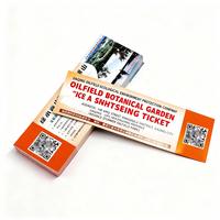 Carte d'impression personnalisée avec données variables, numéro de série, code QR, code-barres, bon de réduction, billet de voyage, billet de concert, billet d'événement