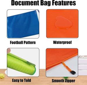 Carpeta de malla transparente de PVC A4 B5 A5 B4, bolsa impermeable con cremallera, logotipo personalizado para archivación de oficina y escuela - Product Image 1