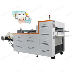 Máquina de corte e vinco de alta velocidade para caixas de pizza, papel e folha de alumínio, máquina de corte e vinco de alta velocidade