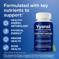 Complément alimentaire multivitaminé à dissolution rapide de fer de haute qualité, marque privée, favorisant l'absorption du fer, en comprimés.