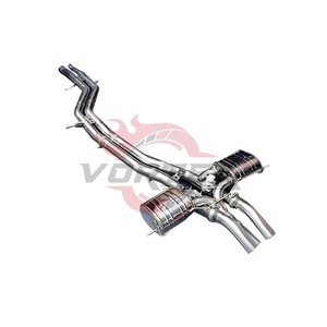 Système d'échappement Vortex Premium en acier inoxydable poli avec trois sorties centrales pour Lamborghini Urus 4.0T 2018-2025 - Product Image 2