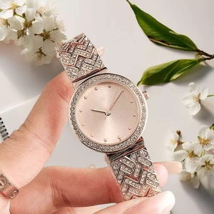 <b>Women's</b> Luxury Alloy 20mm Silver Watch Rhinestone Embellished <b>Bracelet</b> Elegant <b>Black</b> Quartz Wristwatch SEIKO Movement Coin - Product Image 4