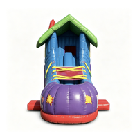 Château gonflable commercial en forme de chaussure avec toboggan, en PVC, pour enfants, idéal pour la location événementielle