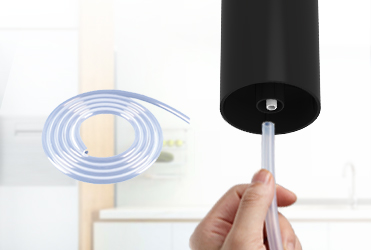 Black USB Rechargeable Water Pump Dispenser 800mAh For Home Office