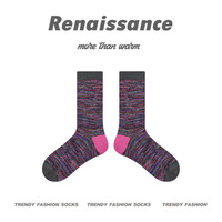 Renaissance femmes hiver chaud coton chaussettes rétro épais mi tube conception en gros pour les femmes