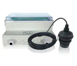 Capteur de niveau à ultrasons de haute précision 0-15m 20m 30m DC24V 220V Transmetteur de niveau de liquide pour réservoir d'eau séparé divisé