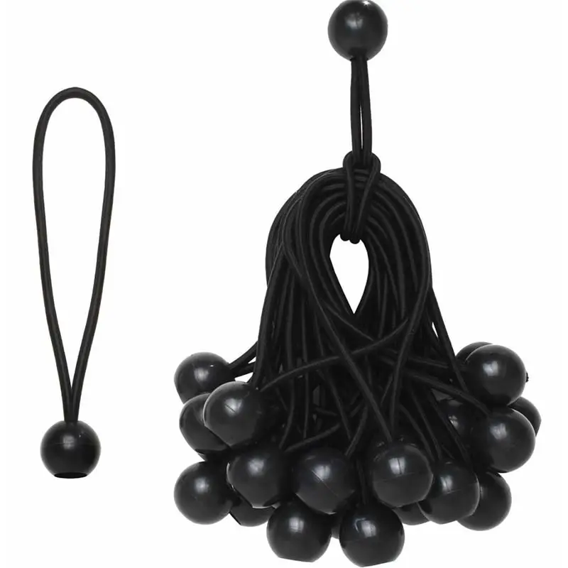 Chinese Online Markten 5Mm Latex Toggle Stropdas Elastische Bal Elastisch Koord Vastbinden Riem Kabelbinders Bungee Koord Voor Outdoor Tenten