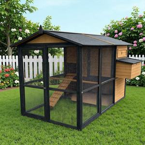 Nuove Gabbie per Galline Ovaiole 2025, Pollai Extra Large per Allevamento all'Aperto, Casette in Legno per Galline - Product Image 6