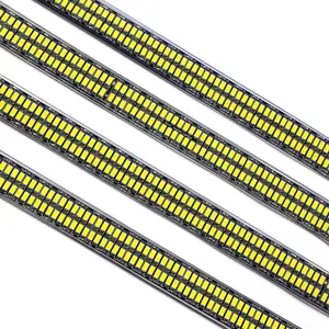 High Intensity Double Row Pure White 2 3 4 5 6 7 10 Rows IP68 Waterproof 12V Smd 2835 5630 5730 Led Strip Car Truck Wheel Light