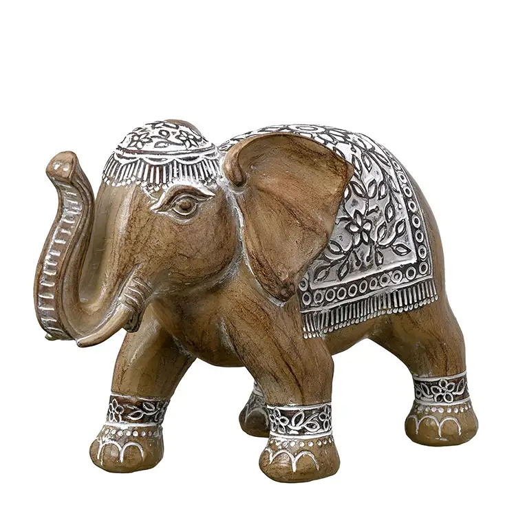 EAGLEGIFTS Wholesale Home Decoration Craft Desktop Elephant Animal Sculpture Figurine Tabletop Resin Elephant Statue