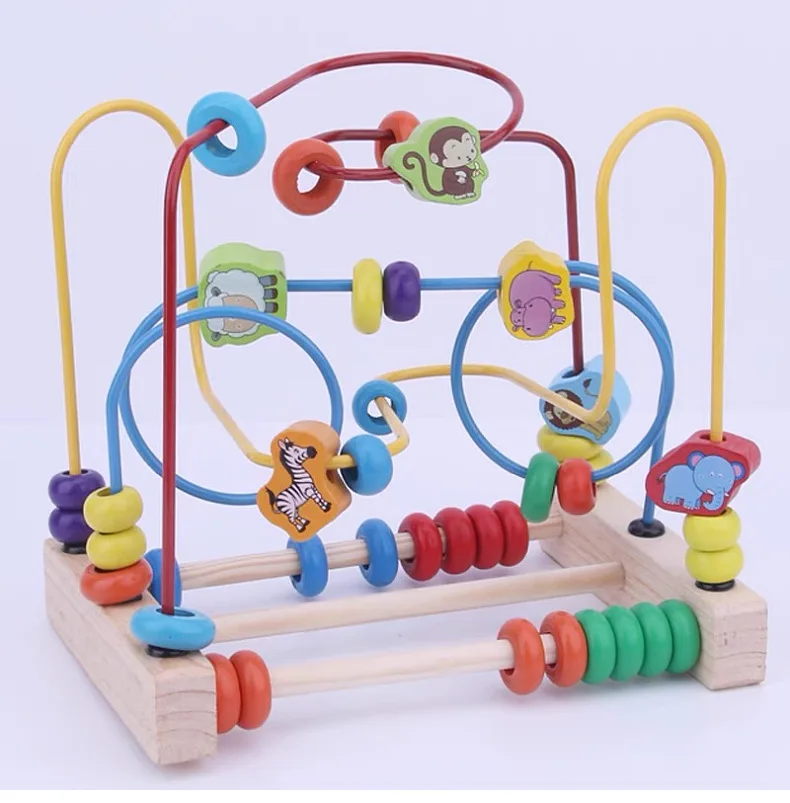 Детские Многофункциональные игрушечные бусины для развития интеллекта мозга