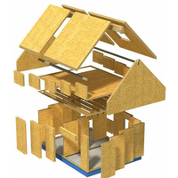 Petite Maison Modulaire Préfabriquée Mur Extérieur Villas de Luxe Modernes Panneaux Sip Kit Maison Villa Intégrée
