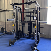 Appareil de musculation multifonctionnel Smith Squat Rack Machine Tout-en-un pour la salle de sport à domicile Exercice Multifonctionnel Poids de 140 kg JIAHONG J099