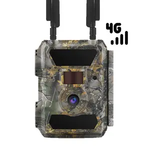 WILLFINE Night Vision Wild Life Camera 4G MMS Solar Panel Wildlife Trail Camera Hunting