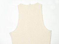 Nouvelle robe mini chic sans manches pour femme, col rond, style rétro, couture tendance, collection été 2026