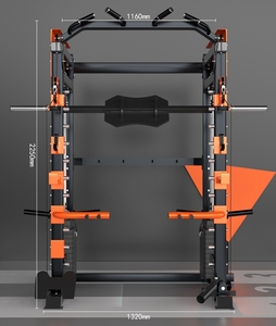 Máquina <span class=keywords><strong>Smith</strong></span> de Alta Tecnología, Equipo de Fitness Multifuncional de Alta Resistencia, Fabricada en Acero para Uso Comercial, Pila de Pesas de 300 kg, Unisex - Product Image 5