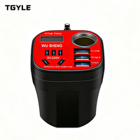 Chargeur double USB étanche, accessoire prise d'alimentation, sortie DC 12V 220V AC, adaptateur allume-cigare de voiture