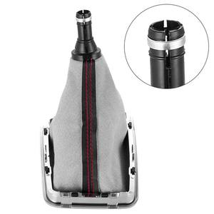 Poignée de levier de vitesse manuelle pour Volkswagen Golf 7 GTI, en plastique, noir avec surpiqûres rouges - Product Image 3