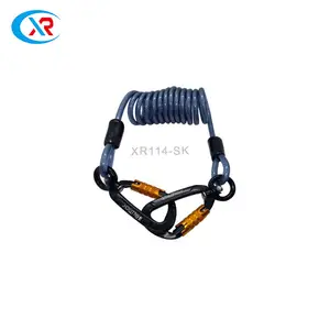 Retractable Heavy Duty Elastic Spiral Tool Hang Safety Lanyard For Safety Resilience Rope