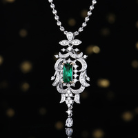 Liontin Batu Permata Halus Berlapis Emas 18K Solid Alami Kalung Mewah Perhiasan Ulang Tahun Pernikahan Kemurnian 100% Asal MZ