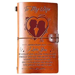 LABON 140 pagina quaderni ricaricabili regali per la festa della mamma per sua <span class=keywords><strong>moglie</strong></span> a <span class=keywords><strong>mia</strong></span> <span class=keywords><strong>moglie</strong></span> diario in pelle - Product Image 1